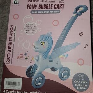 Pink Bubble Machine Blower Maker Lawn Mower NEW!!!